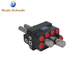 Hydraulic Monoblock Directional Control Valve 45 Liters 2 Spools G1/2 Ports Manual And Pneumatic Control