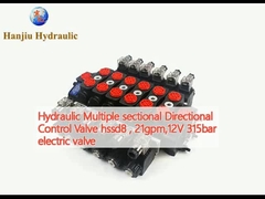 Hydraulic Valve điều khiển hướng đa phần hssd8, 21gpm,12V 315bar van điện