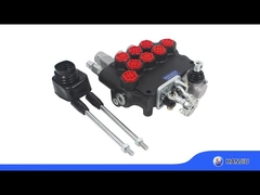 van hydraulic monoblock 3P80, loại điều khiển không khí + điều khiển bằng tay với cổng BSPP 1/2 cho máy thu hoạch