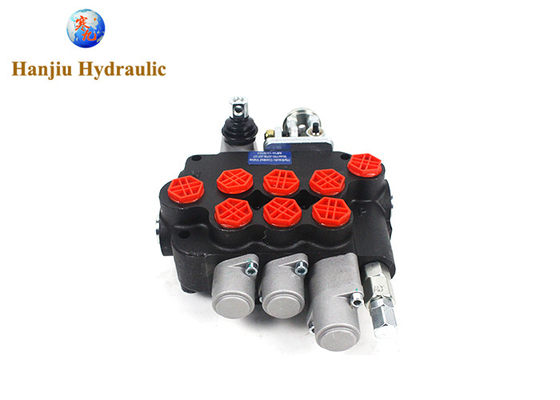 Hydraulic Monoblock Valve 3P80 Air Control Type+manual Control With BSPP 1/2 Ports For Harvesters