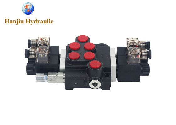P50 Series Monoblock Control Valves 2 Spool 50 Liters Solenoid Control 12V DC And 24V DC 250 Bar