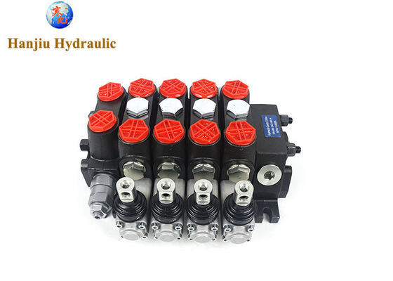 Hydraulic Command valve DCV80-4, 4 spools 80liters with high pressure valve