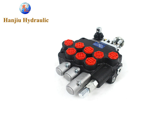 Van thủy lực Monoblock 3P80 loại điều khiển không khí + điều khiển bằng tay với BSPP 1/2 cổng cho máy thu hoạch